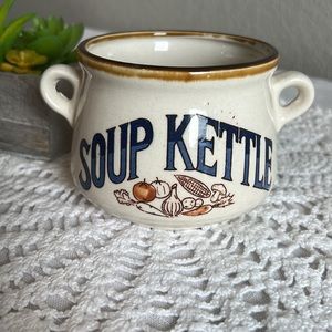 Vintage Soup Kettle Mug Japan Stoneware